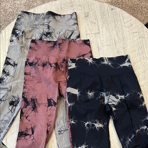 Stylish Tie-Dye scrunchie butt leggings